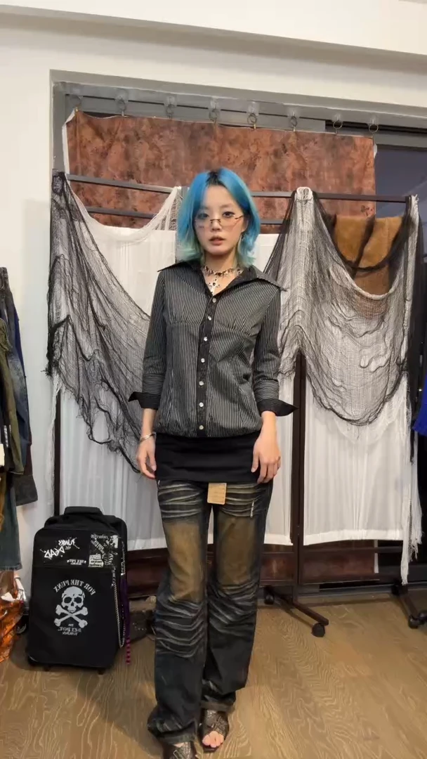 姬系308  古着非全新 no退换。主播165 90斤