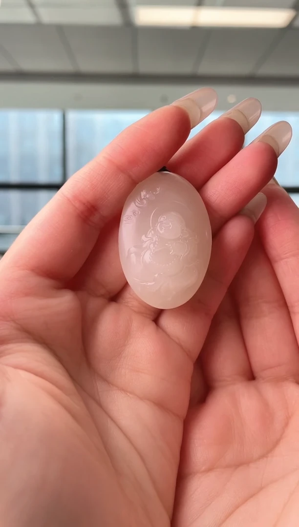 颈饰未镶嵌和田玉佛牌 无