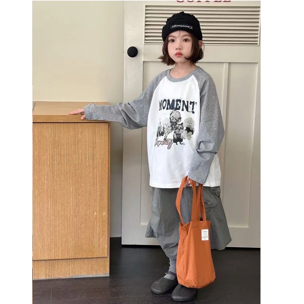 秋季新款洋气长袖上衣中大童