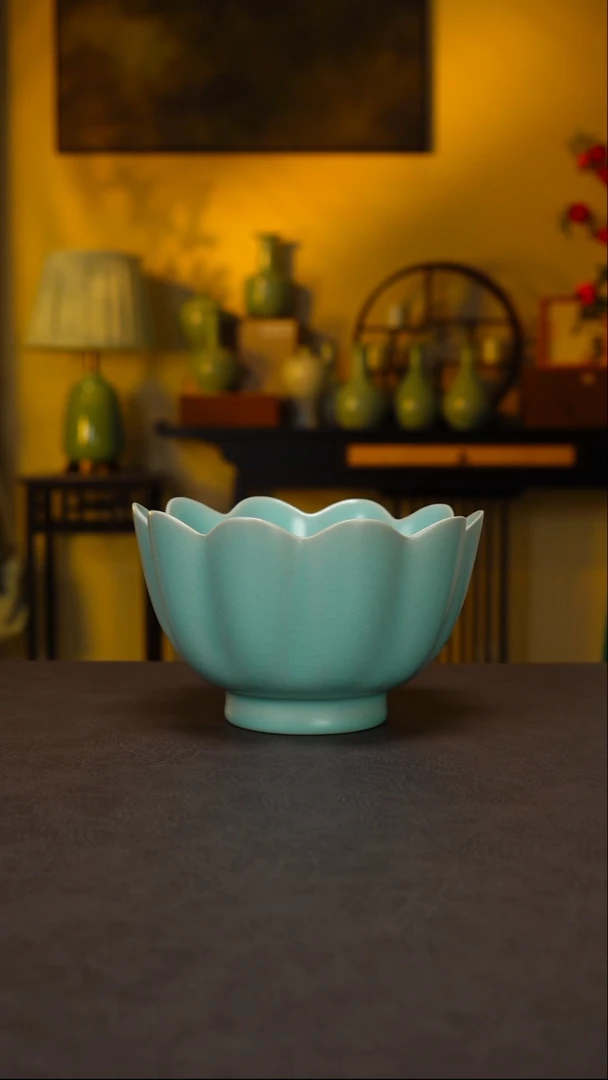 壶承仿古釉-莲花温碗-精品-简包-极兔快递