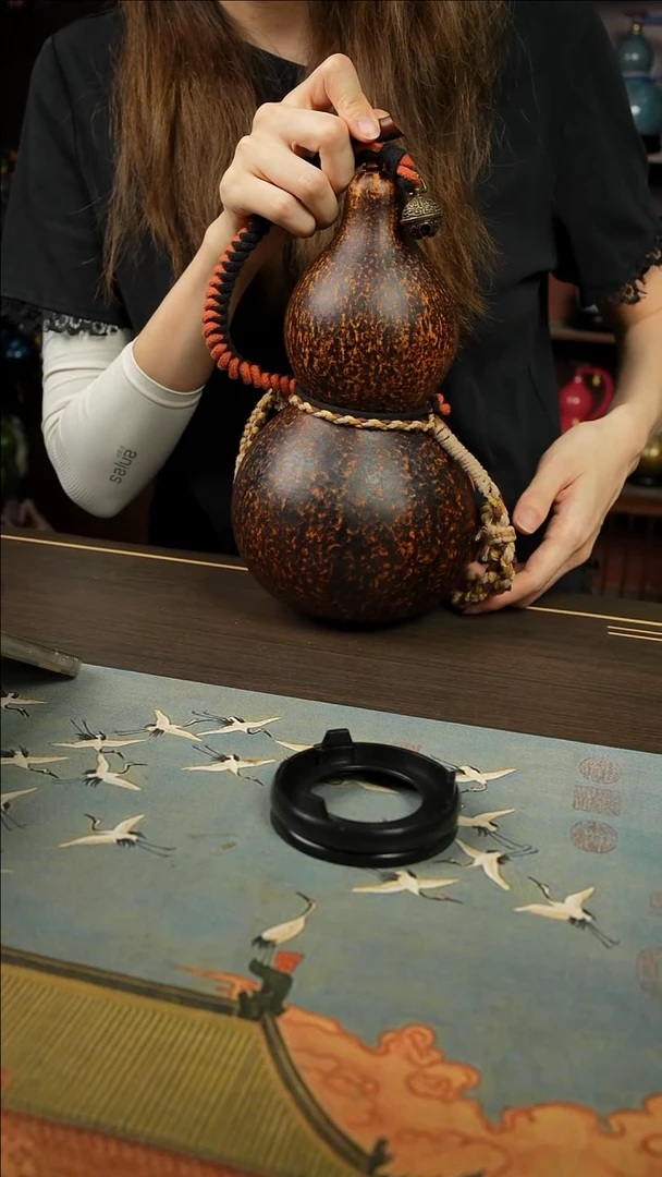 012号1500ml左右非遗大漆酒葫芦