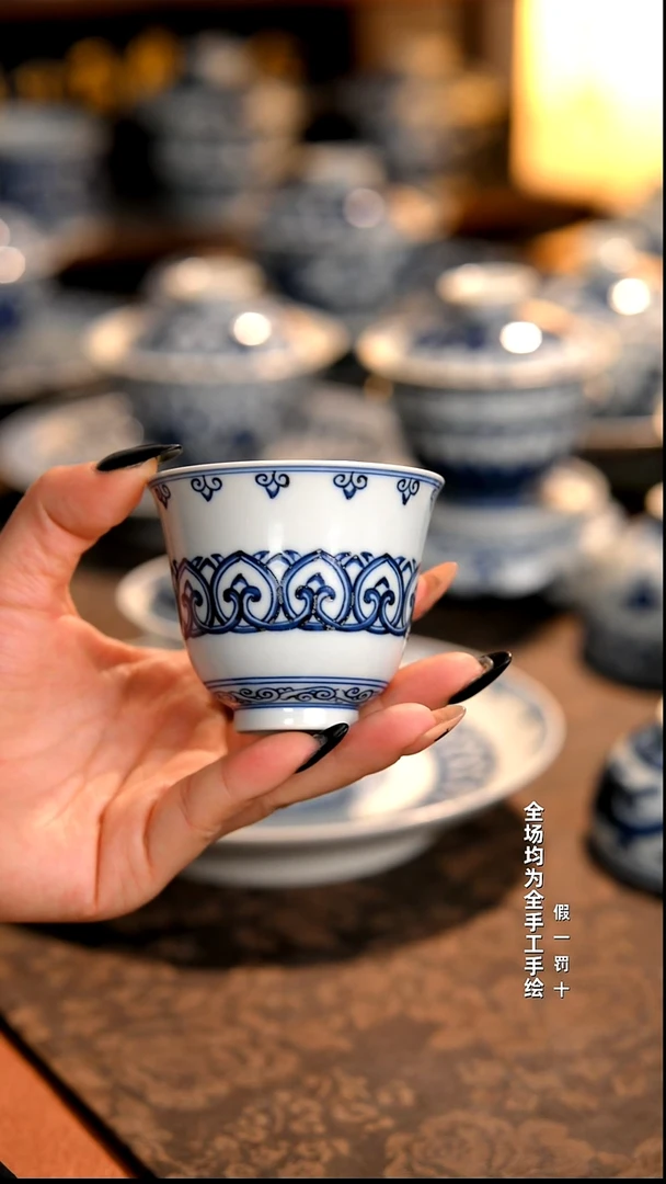 景德镇全手工手绘柴窑茶器福利