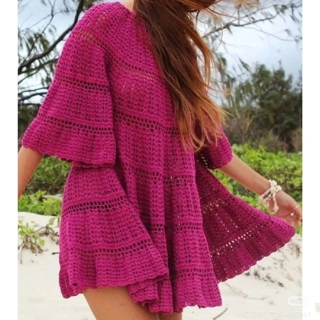 《琬情手工》钩针款第128期亦谷视频教程（留意短信解锁课程）