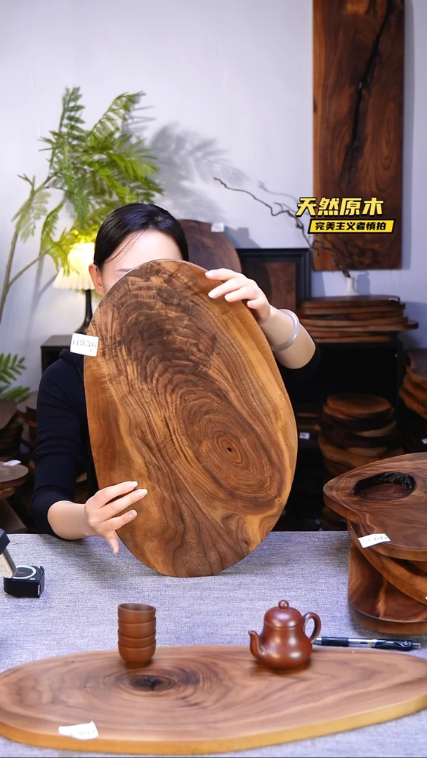 木北美黑胡桃原木.干裂疤结不属于商品质量问题完美主义者慎拍