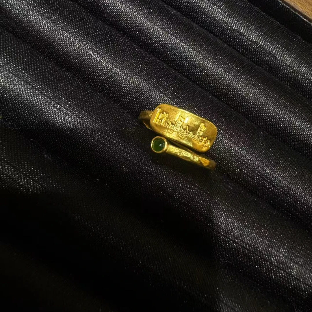 足金时尚守财财戒指