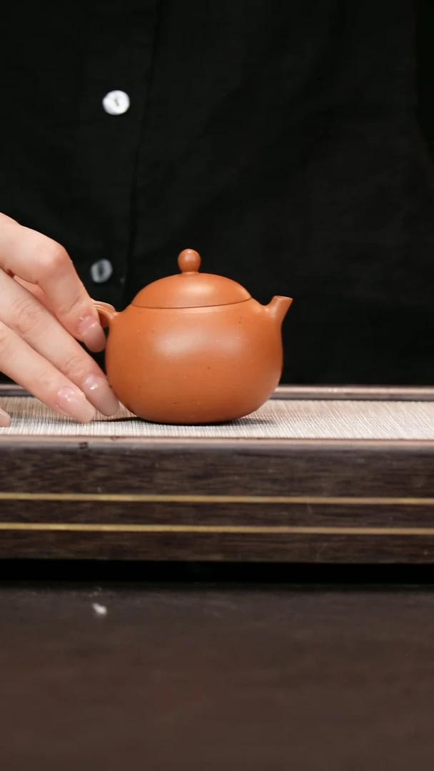 茶壶紫砂红泥 全手工   文旦壶