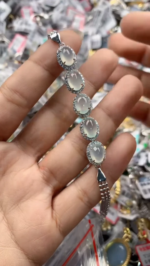 银S925镶嵌戒指翡翠很*钱333----10