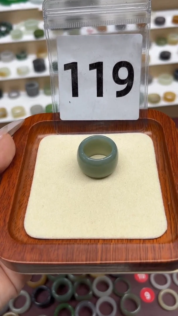 【闪购商品】和田玉戒指未镶嵌港码11号，内径16mm