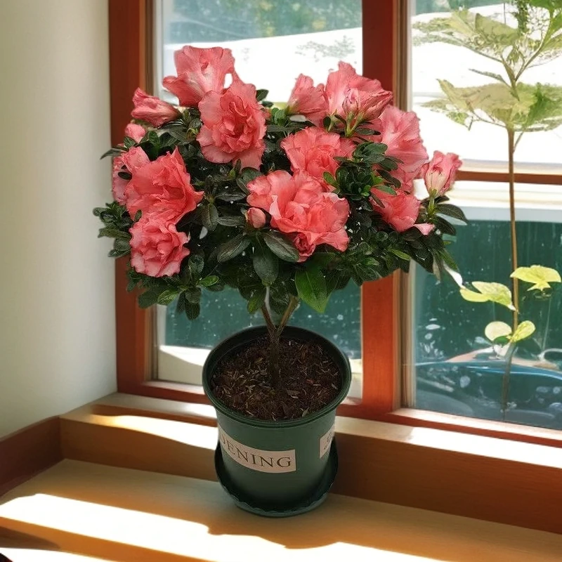 比利时胭脂红四季新品种多种游龙时杜鹃开花映山丹东大红盆栽绿植