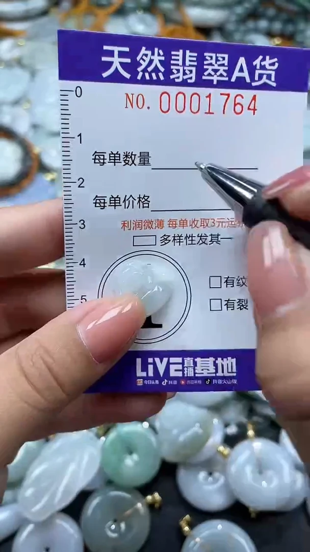 翡翠未镶嵌颈饰01764