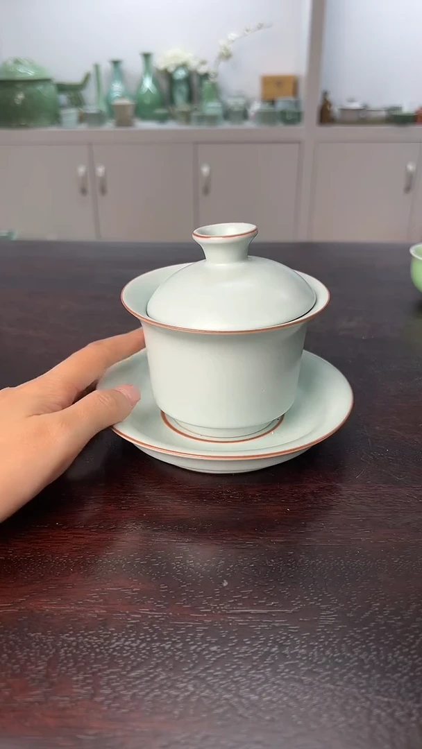龙泉云间青瓷小米茶器