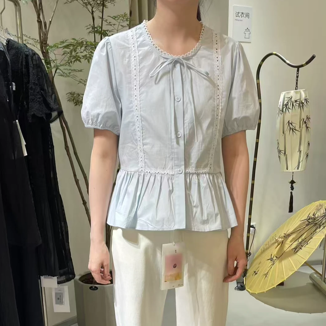 【本地生活】2025夏季新款开衫娃娃衫衬衫 25085