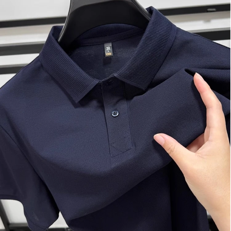 Zero Degree North100%纯棉男士短袖polo衫夏季休闲纯色翻领T恤
