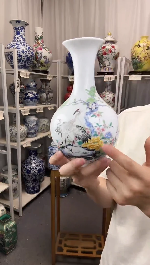 摆件景德镇仙鹤福利