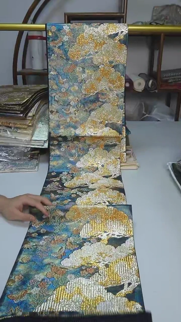 织绣16西阵织六通松树