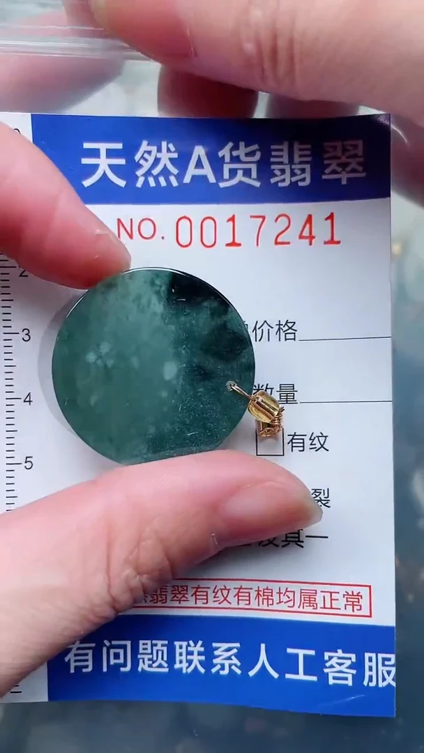 翡翠未镶嵌吊坠(不含链)1