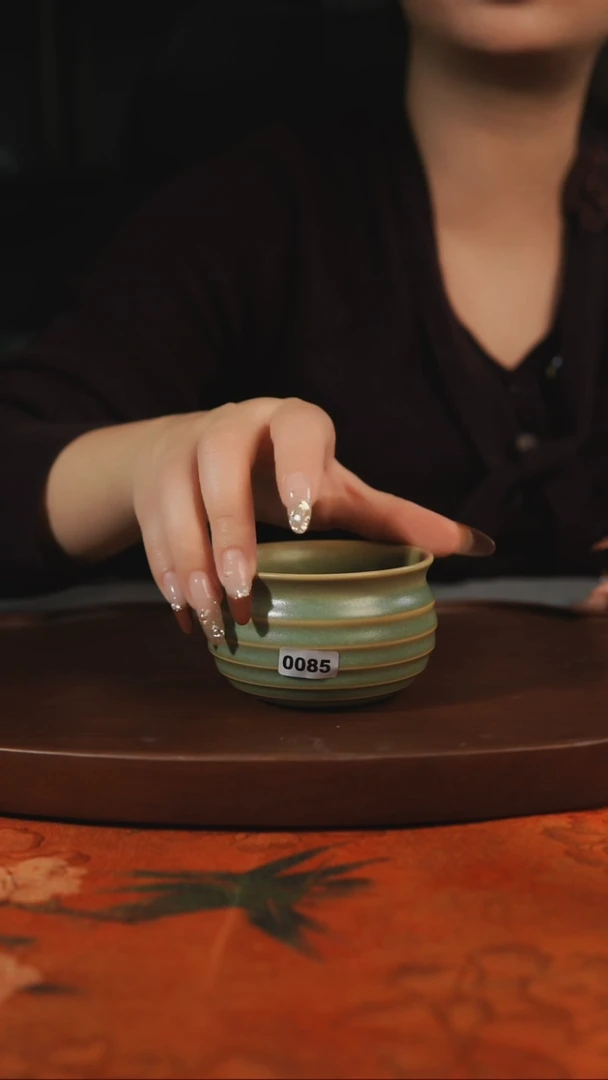 杯子085 柴烧 汝州原产地原矿仿古老釉