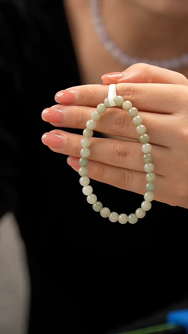 未镶嵌手链翡翠珠串