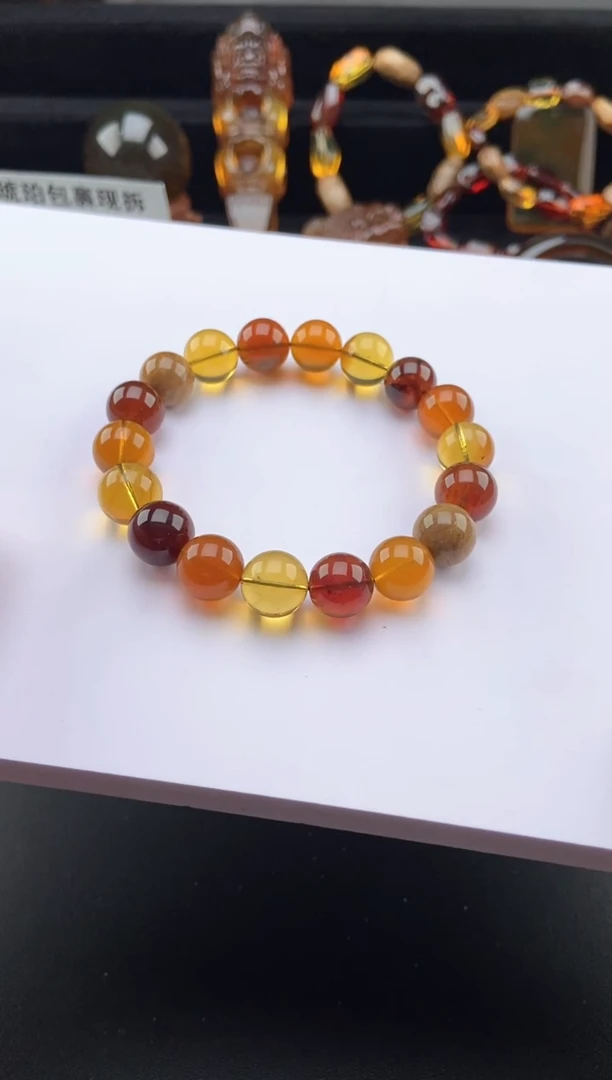 【闪购商品】琥珀手链未镶嵌多宝手串