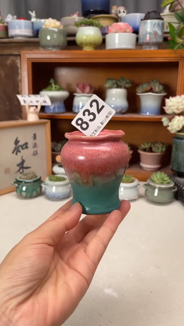 瓷片832知木小芳花盆