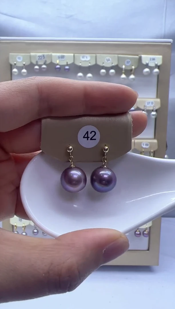 【闪购商品】淡水珍珠耳饰银S925镶嵌42