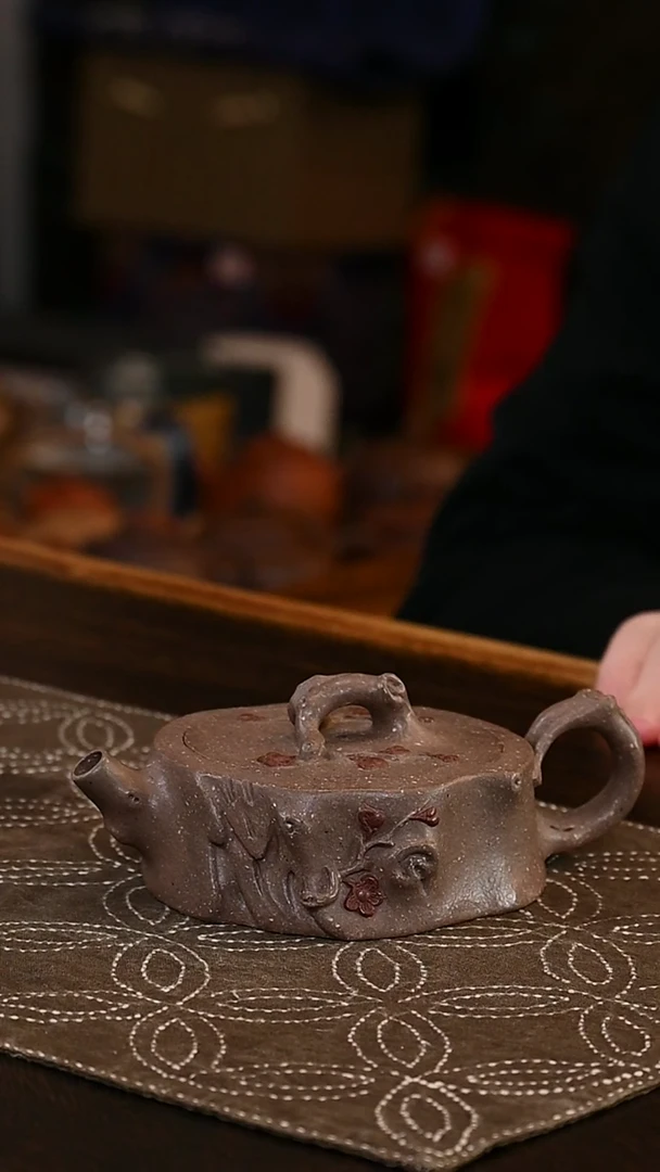 【闪购商品】紫砂茶壶踏雪寻梅-花器