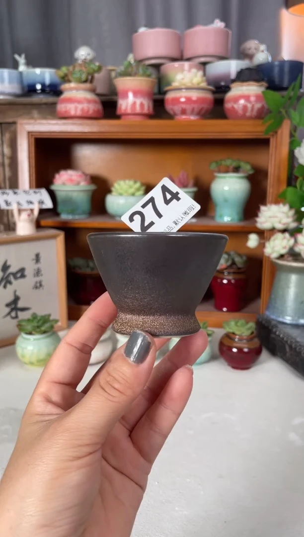 瓷片274知木小芳花盆