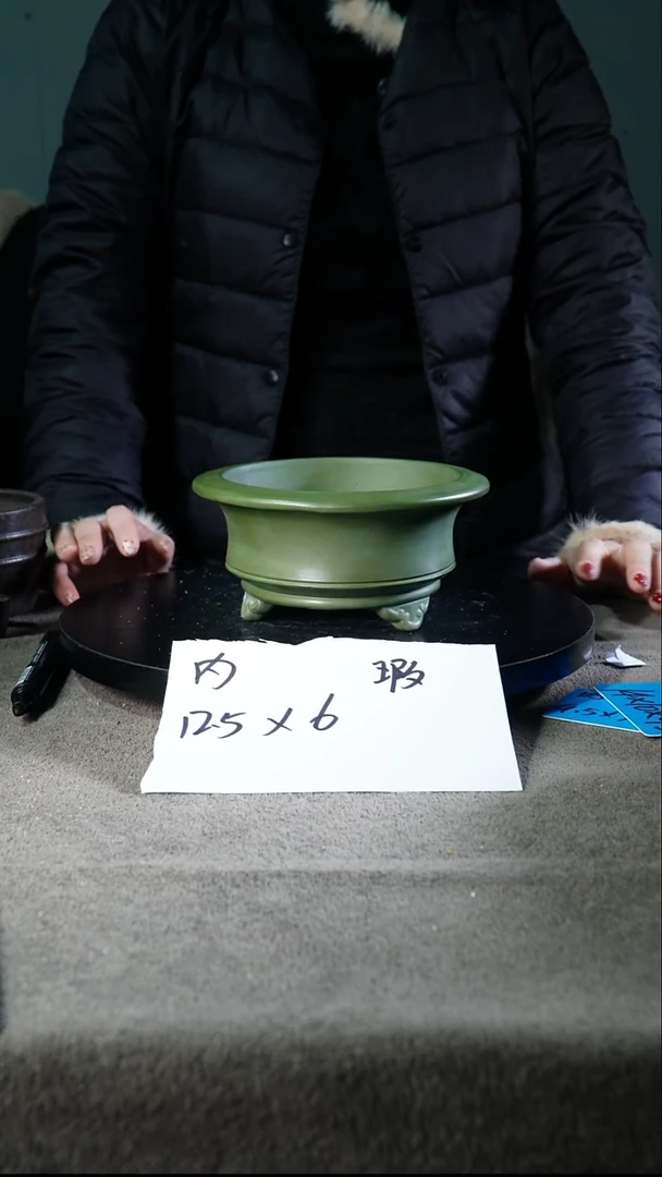 宜兴紫砂花盆小盆 微瑕