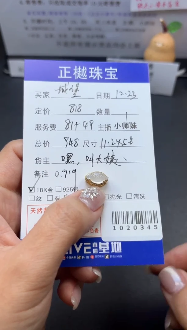 颈饰未镶嵌翡翠城****豚ZYZB-1020345