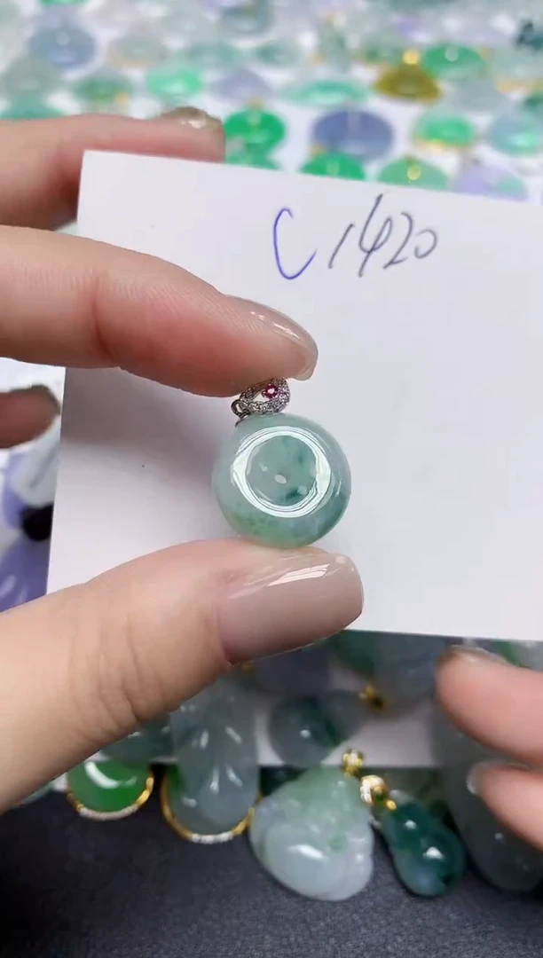 颈饰未镶嵌翡翠天然缅甸翡翠A货翡翠百元以上9元证书费自理