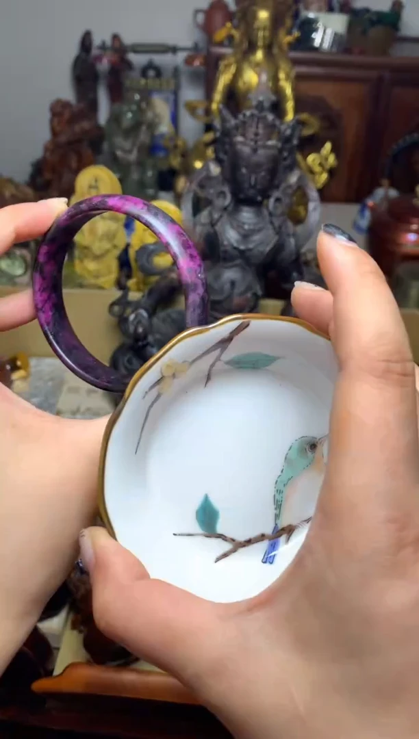 紫砂盖碗瓷器默认微瑕瓷器