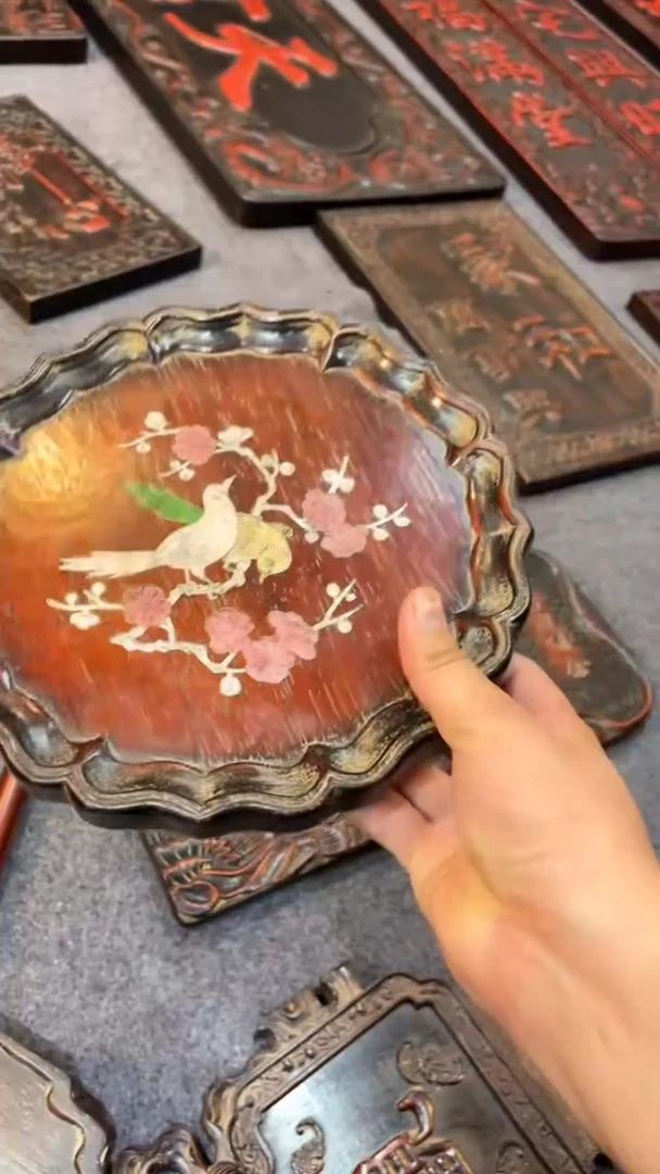 非洲紫檀（红花梨）赏盘