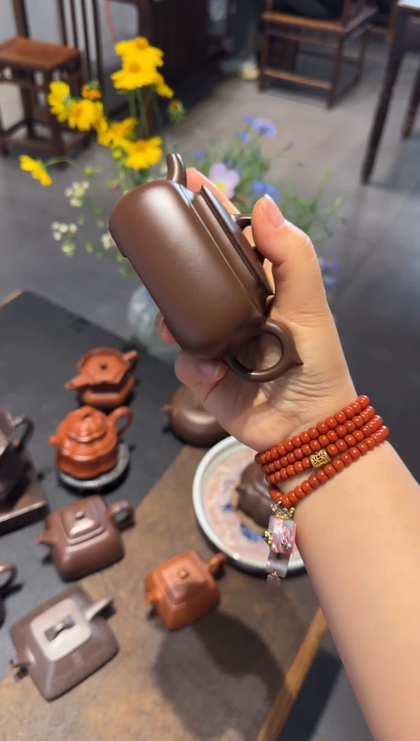 茶壶紫砂长四方 紫砂壶