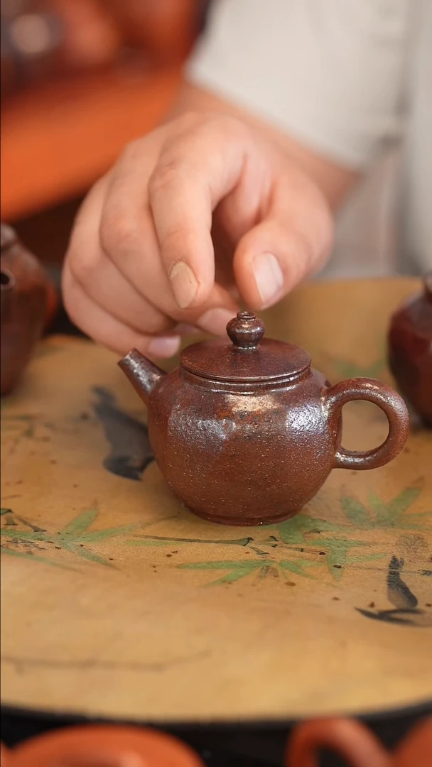 茶壶紫砂原矿手工制作