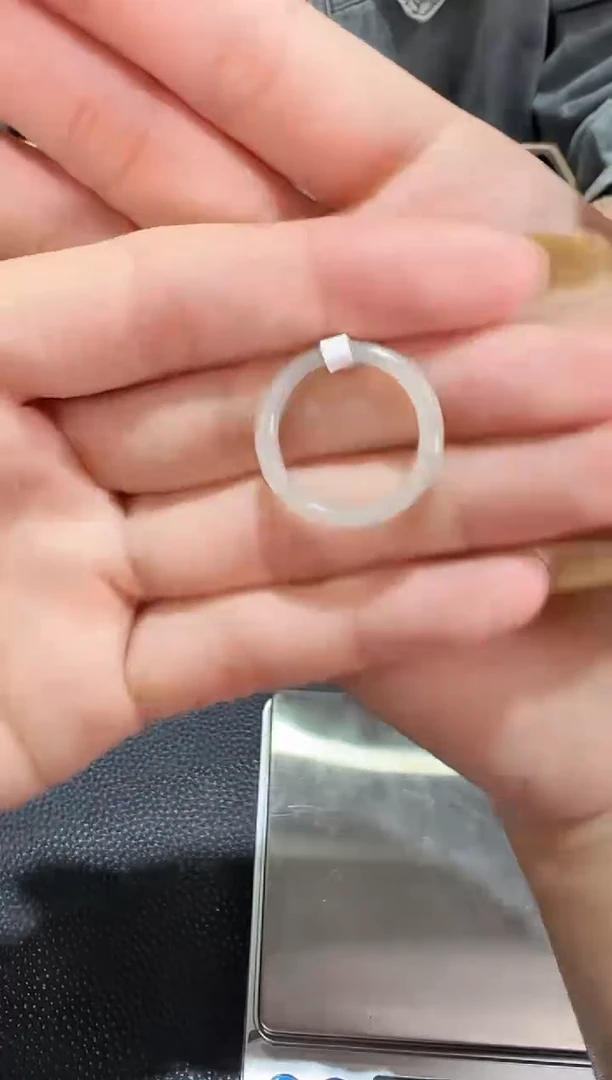 【闪购商品】和田玉戒圈未镶嵌且末料12圈口戒圈