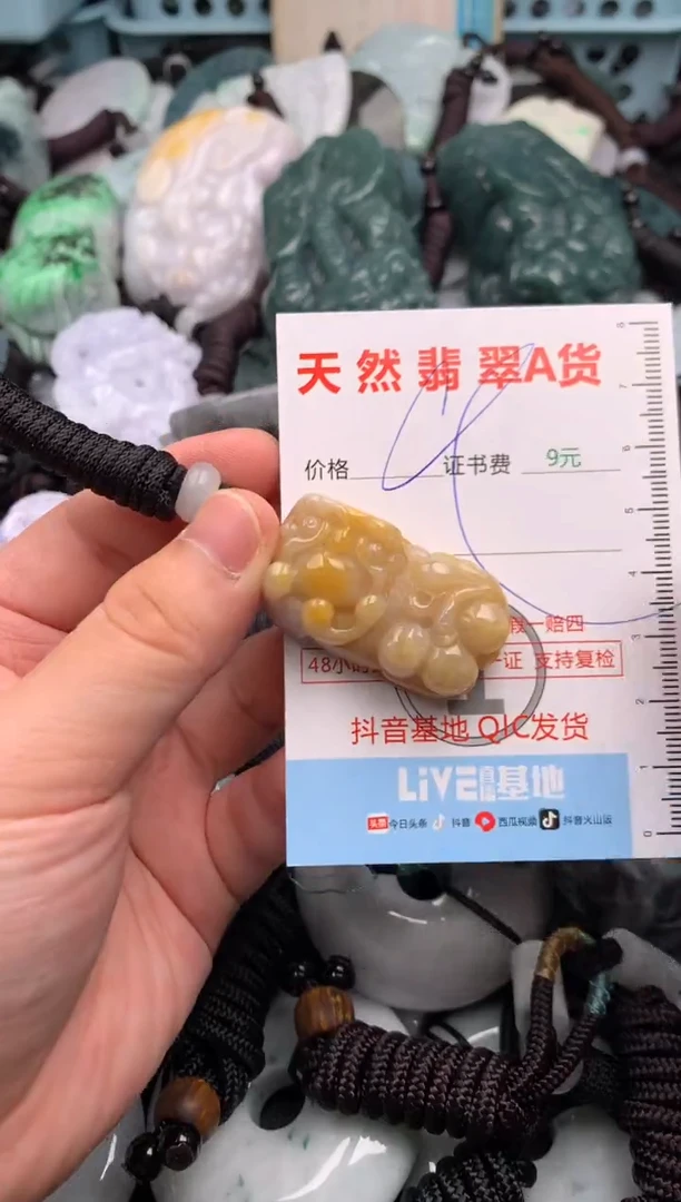 翡翠未镶嵌吊坠(不含链)1