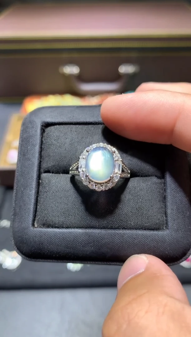 未镶嵌戒指拉长石W27