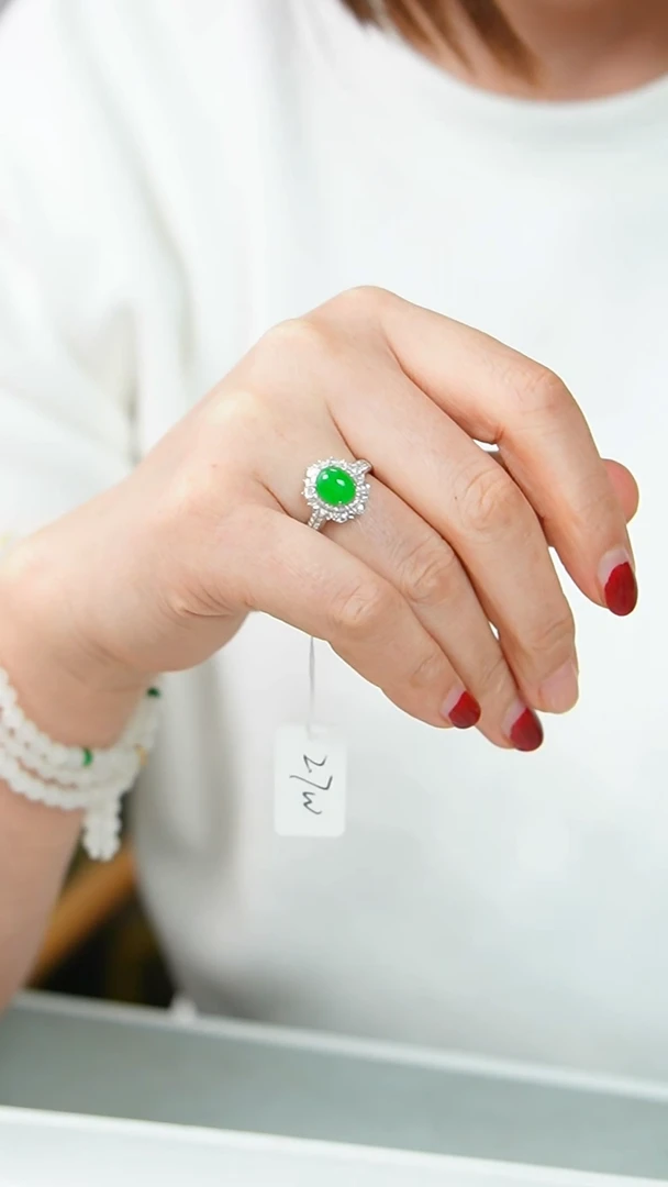 【闪购商品】翡翠戒指18K金镶嵌新春福利价/GG/1