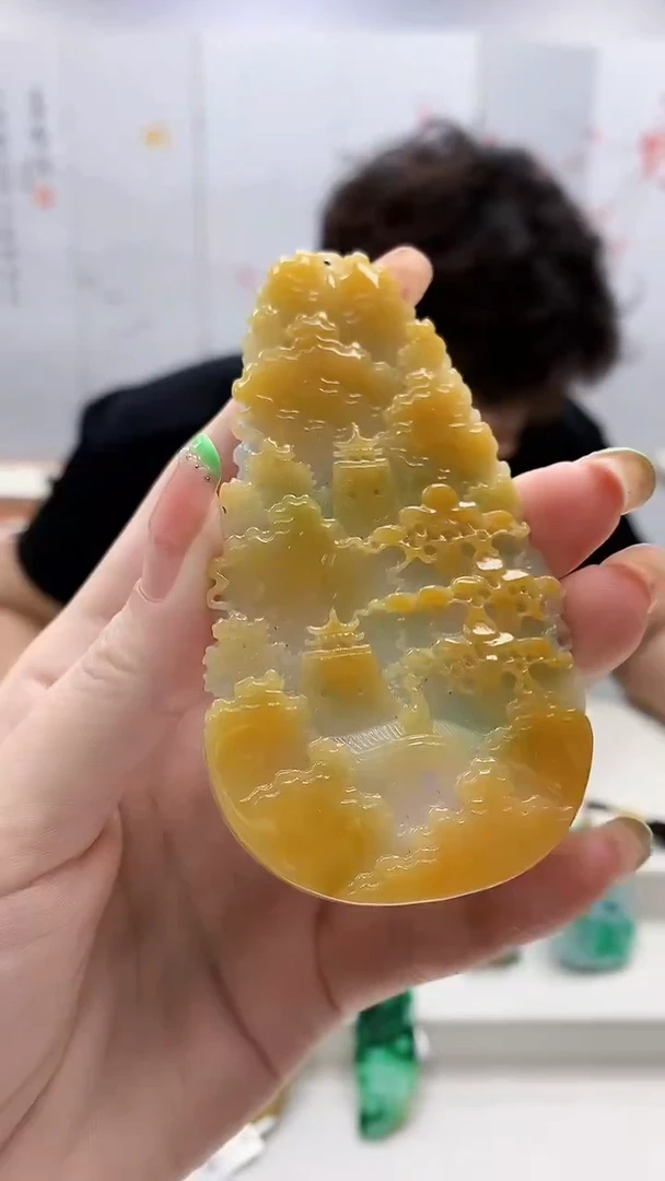 未镶嵌定制翡翠5145ry-毛货挂件29