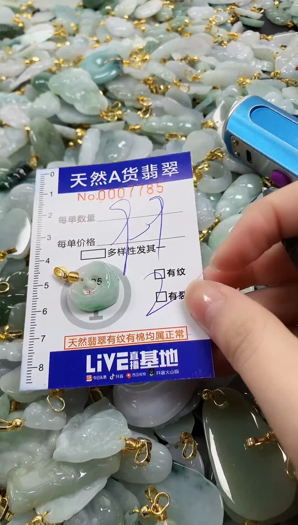 颈饰未镶嵌翡翠天然a货翡翠