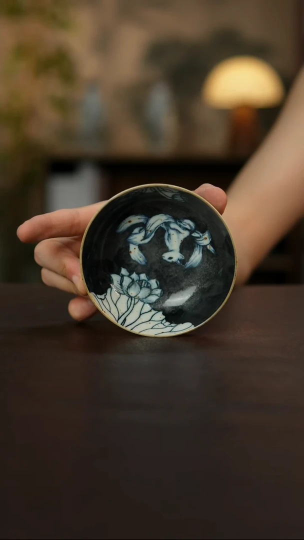 杯景德镇陶瓷杯碗柴烧多人