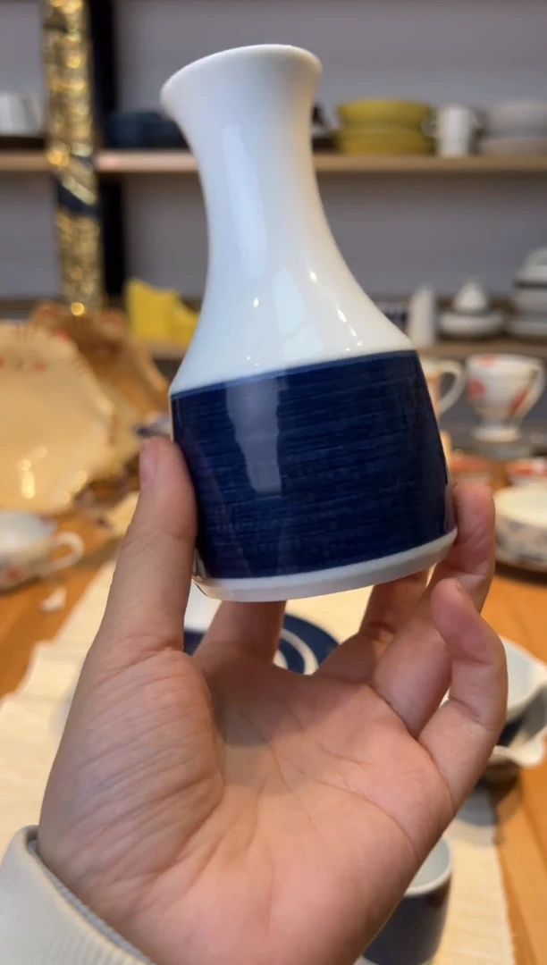 【闪购商品】盘白山 綾 徳利 濃紺