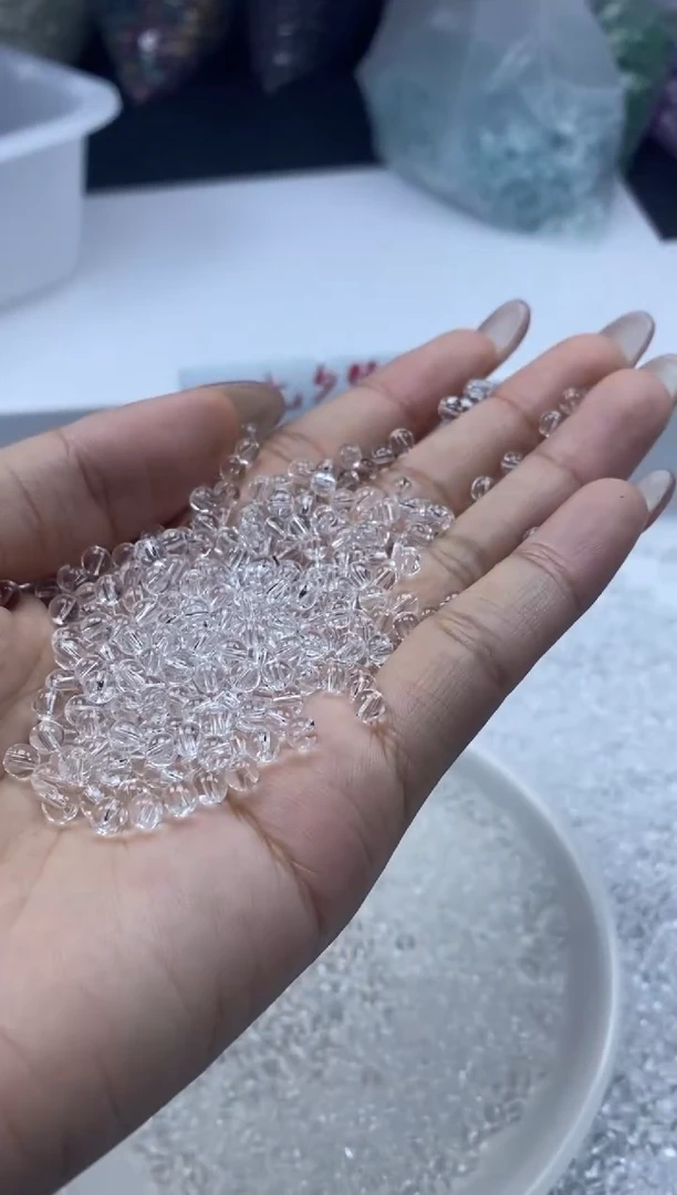 未镶嵌颈饰水晶w2908白水晶3mm*100颗