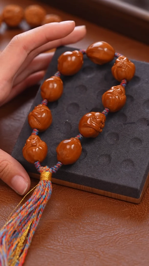 手串/手链橄榄核双**兜财神1.8