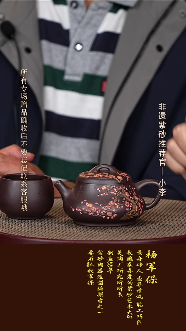 茶壶紫砂84 杨军保 黑墩头 韵瓢220cc