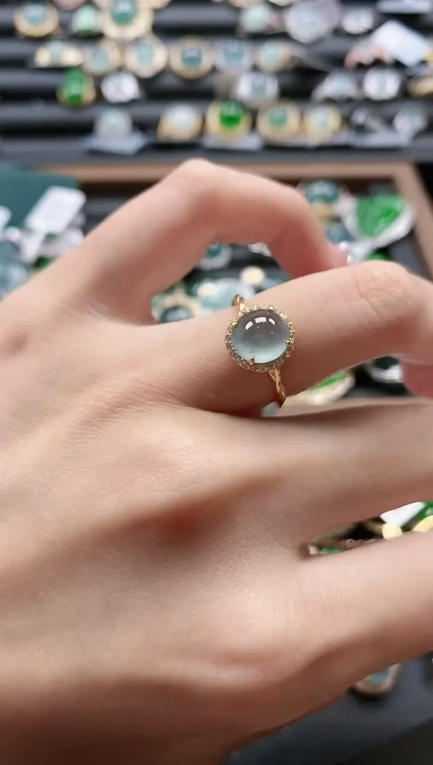 【闪购商品】翡翠戒指银S925镶嵌51511