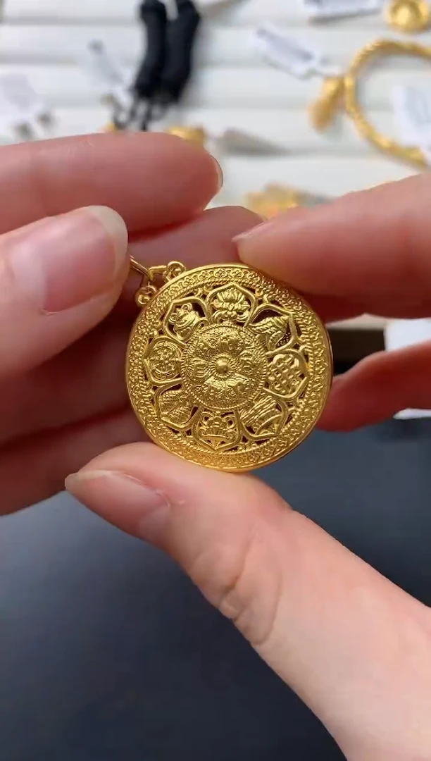 【闪购商品】定制足金吊坠(不含链)D87|3380