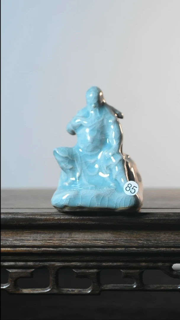 85号关公摆件清凉寺汝瓷
