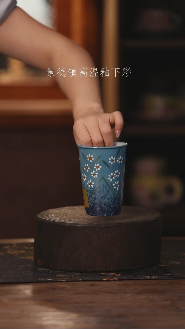 陶瓷景德镇高温釉下手绘陶瓷462