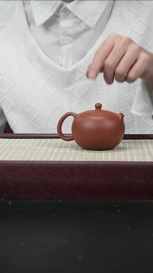 茶壶紫砂XJ红降坡小圆珠